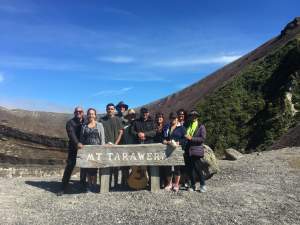 The Ascend Expeditionary Force on the tapu maunga (sacred mount).